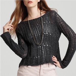 Theory Abeo Granello silk loose knit sweater
